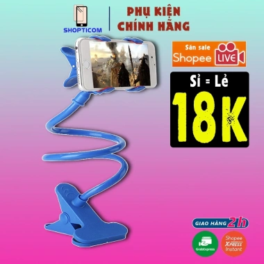 Giá đỡ kẹp điện thoại S P để bàn xoay 360, xem phim, livestream, quay video - 21.985 VND