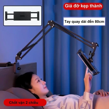 Giá đỡ Kẹp Điện Thoại & Tablet Thành Bàn L09 - Xoay 360°, Kim Nhôm, 24.998đ 3