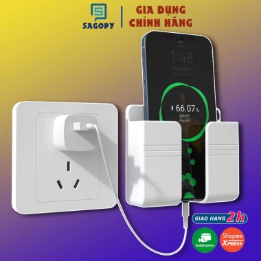Giá đỡ kẹp điện thoại treo tường dán tường cho smartphone và remote máy lạnh chỉ 9.000đ