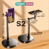 Giá đỡ kẹp điện thoại TS Keeper - Cây gậy livestream, kim loại gập 90, xoay 360, nâng hạ, 119k