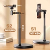 Giá đỡ kẹp điện thoại TS Keeper - Cây gậy livestream, kim loại gập 90, xoay 360, nâng hạ, 119k 6