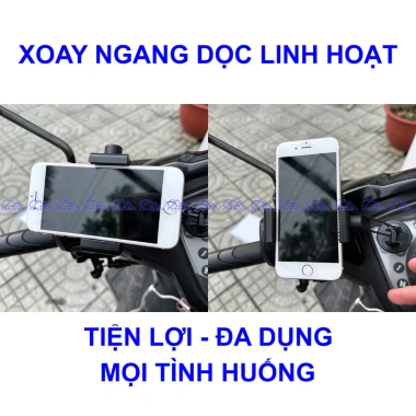 Giá đỡ & Kẹp điện thoại xe máy keo 3M chống rơi - 29.000 VND đa năng cho mọi xe 2