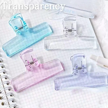 Giá đỡ kẹp tập tin AWNGD Kẹp trong suốt đa màu sắc, hộp acrylic, văn phòng phẩm học tập, giảm giá 27,280₫ 3