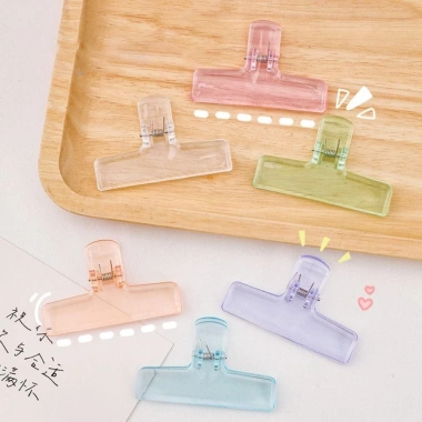 Giá đỡ kẹp tập tin AWNGD Kẹp trong suốt đa màu sắc, hộp acrylic, văn phòng phẩm học tập, giảm giá 27,280₫ 5