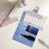 Giá đỡ kẹp tập tin AWNGD Kẹp trong suốt đa màu sắc, hộp acrylic, văn phòng phẩm học tập, giảm giá 27,280₫ 8