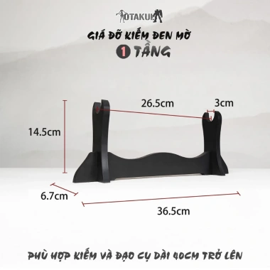 Giá Đỡ Kiếm Gỗ Đen 1-4 Tầng - Kệ Gác Kiếm Đa Tầng Giá Ưu Đãi 65.000đ