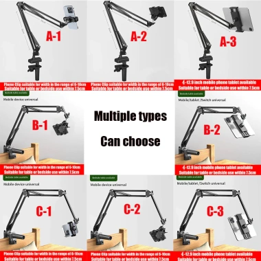 Giá đỡ kim loại đa năng cho máy tính bảng, điện thoại, đầu giường, phù hợp phát trực tiếp, giá ưu đãi 368.526 VND