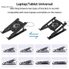 Giá đỡ laptop gập gọn DIAPER & CORED có quạt làm mát - Bộ tản nhiệt YTH 3