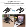 Giá đỡ laptop gập gọn DIAPER & CORED có quạt làm mát - Bộ tản nhiệt YTH 4