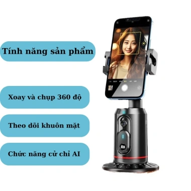 Giá đỡ livestream Gimbal AI nhận diện khuôn mặt - Tripod 3 Bubzone giảm còn 309.000đ 2