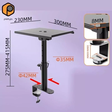 Giá đỡ loa kẹp máy tính điều chỉnh độ cao - Hỗ trợ phòng thu, văn phòng, chỉ 689.700₫ 4