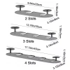 Giá đỡ ly rượu vang nhôm không gian 2-4 khe cắm - Treo tường đảo ngược, chống gỉ bền bỉ, phòng ăn 2