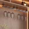 Giá đỡ ly rượu vang nhôm không gian 2-4 khe cắm - Treo tường đảo ngược, chống gỉ bền bỉ, phòng ăn 5