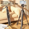 Giá đỡ máy ảnh, chân quay điện thoại Tripod 360 độ nhôm cao cấp 1.4/1.7m kèm đèn bổ sung - Giá 177.600 VND