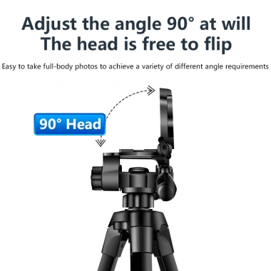 Giá đỡ máy ảnh, chân quay điện thoại Tripod 360 độ nhôm cao cấp 1.4/1.7m kèm đèn bổ sung - Giá 177.600 VND 3