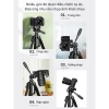 Giá đỡ máy ảnh, chân quay điện thoại Tripod 360 độ nhôm cao cấp 1.4/1.7m kèm đèn bổ sung - Giá 177.600 VND 4