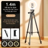 Giá đỡ máy ảnh, chân quay điện thoại Tripod 360 độ nhôm cao cấp 1.4/1.7m kèm đèn bổ sung - Giá 177.600 VND 10