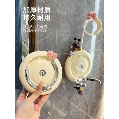 Giá Đỡ Máy Sấy Tóc Dán Tường Tiện Lợi, Kèm Phụ Kiện Nơ Xinh Giá 79.200đ