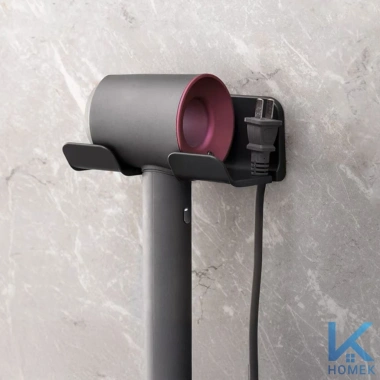 Giá Đỡ Máy Sấy Tóc HOMEK Nhựa Dán Tường Không Cần Khoan - Tiện Dụng, Giá 31.000₫