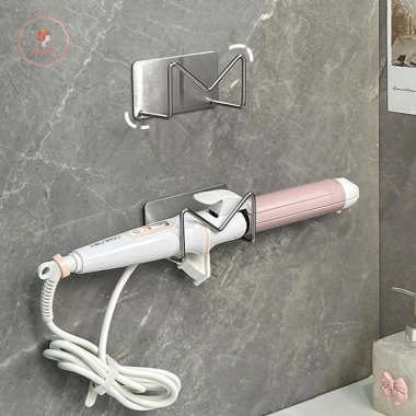 Giá đỡ máy sấy tóc treo tường AACAR Thép không gỉ tự dính giữ máy uốn duỗi tóc gọn gàng
