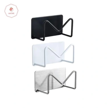 Giá đỡ máy sấy tóc treo tường AACAR Thép không gỉ tự dính giữ máy uốn duỗi tóc gọn gàng