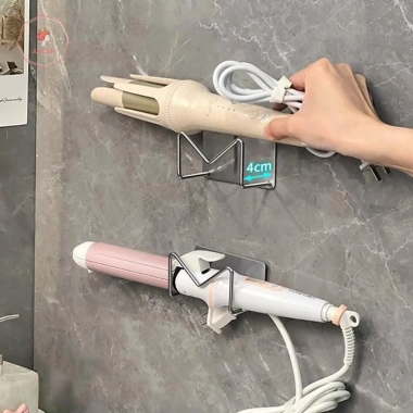 Giá đỡ máy sấy tóc treo tường AACAR Thép không gỉ tự dính giữ máy uốn duỗi tóc gọn gàng