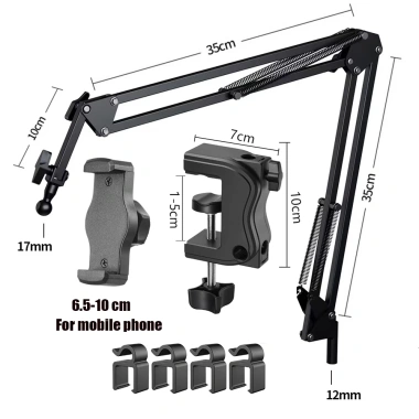 Giá đỡ máy tính bảng cánh tay 360° 4-12.9 inch – Hỗ trợ điện thoại & máy tính, 318.722₫ 10