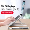 Giá đỡ máy tính xách tay gập gọn, đế tản nhiệt điều chỉnh cao, di động