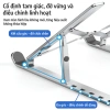 Giá đỡ máy tính xách tay gập gọn, đế tản nhiệt điều chỉnh cao, di động 6