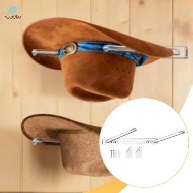Giá đỡ mũ mở rộng Acrylic trong suốt – Điều chỉnh chiều rộng, treo tường phòng ngủ, tủ quần áo – 136.400₫