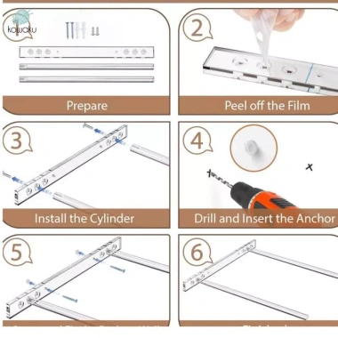 Giá đỡ mũ mở rộng Acrylic trong suốt – Điều chỉnh chiều rộng, treo tường phòng ngủ, tủ quần áo – 136.400₫