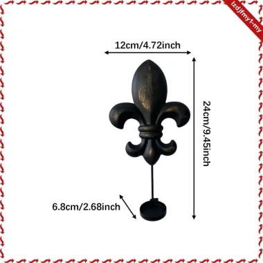 Giá đỡ nến treo tường sắt cổ điển - Phòng ngủ và hành lang, giảm giá 213.400₫ 5
