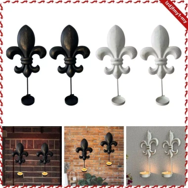 Giá đỡ nến treo tường sắt cổ điển - Phòng ngủ và hành lang, giảm giá 213.400₫ 9