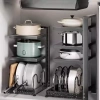 Giá đỡ nồi đa năng điều chỉnh, dùng cho kệ bếp và dưới bồn rửa, giữ bếp gọn gàng - 143.000₫ 8
