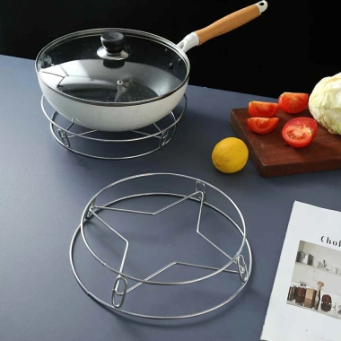 Giá Đỡ Nồi Hấp Hai Mặt Thép Không Gỉ Cách Nhiệt Chống Bỏng cho Nhà Bếp RAMEN