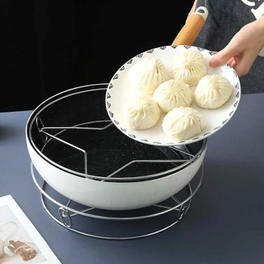 Giá Đỡ Nồi Hấp Hai Mặt Thép Không Gỉ Cách Nhiệt Chống Bỏng cho Nhà Bếp RAMEN 4 Giá Đỡ Nồi Hấp Hai Mặt Thép Không Gỉ Cách Nhiệt Chống Bỏng cho Nhà Bếp RAMEN 4