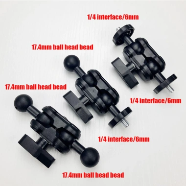 Giá đỡ phát trực tiếp đa năng cho điện thoại - đầu bóng tròn, kẹp vỏ đậu 17,4mm 2