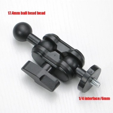 Giá đỡ phát trực tiếp đa năng cho điện thoại - đầu bóng tròn, kẹp vỏ đậu 17,4mm 4