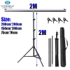 Giá đỡ phông nền 200x200cm Hình chữ T di động 2x2M 4 kẹp túi đựng giảm giá 18%