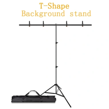 Giá đỡ phông nền 200x200cm Hình chữ T di động 2x2M 4 kẹp túi đựng giảm giá 18% 2