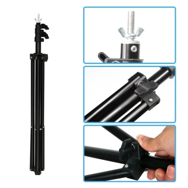 Giá đỡ phông nền 200x200cm Hình chữ T di động 2x2M 4 kẹp túi đựng giảm giá 18% 9