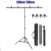 Giá đỡ phông nền 200x200cm Hình chữ T di động 2x2M 4 kẹp túi đựng giảm giá 18% 10