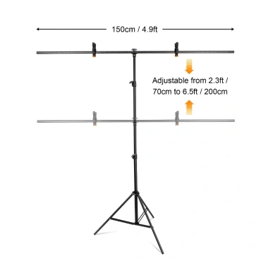 Giá đỡ phông nền chữ T 1,5x2m di động, 4 kẹp lò xo - Giá ưu đãi 121.800₫, chất lượng cao 5