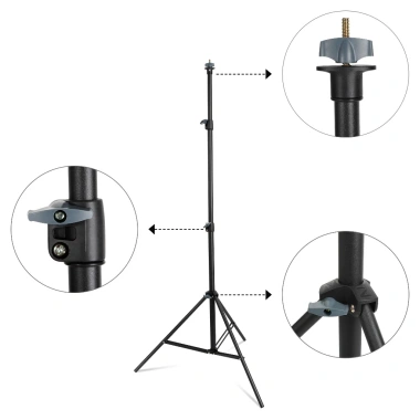Giá đỡ phông nền chữ T 1,5x2m di động, 4 kẹp lò xo - Giá ưu đãi 121.800₫, chất lượng cao 7