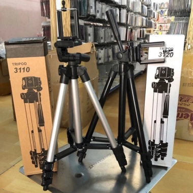 Giá Đỡ Quay Phim 3 Chân TF-3.110/3.120 - Kèm Kẹp Điện Thoại, Livestream TikTok, Chụp Ảnh - Giá chỉ 85.000₫