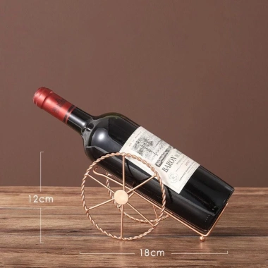 Giá đỡ rượu vang ZAOFAHUA - Bánh xe sắt đồng, phong cách cổ điển, giá 131.890 VNĐ 2