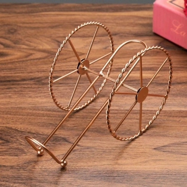 Giá đỡ rượu vang ZAOFAHUA - Bánh xe sắt đồng, phong cách cổ điển, giá 131.890 VNĐ 5