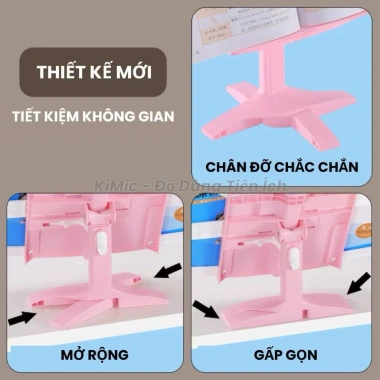 Giá đỡ sách để bàn cao cấp, điều chỉnh độ cao, kẹp sách hỗ trợ tư thế học - 109.000₫ 4