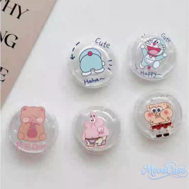 Giá đỡ silicon SpongeBob Doraemon họa tiết hoa nơ xinh xắn, thời trang sáng tạo, giá chỉ 2.001 VND