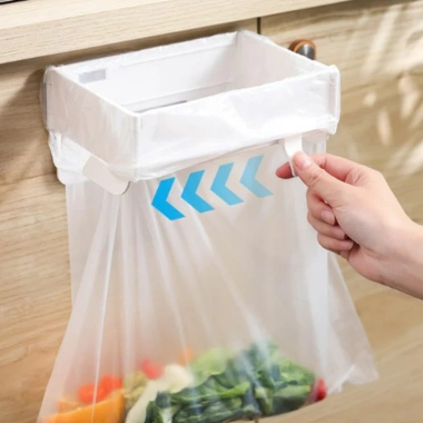 Giá đỡ Snap‑on: Treo túi rác, phơi khăn, chống trượt – 48.840₫ cho bếp, làm việc 5